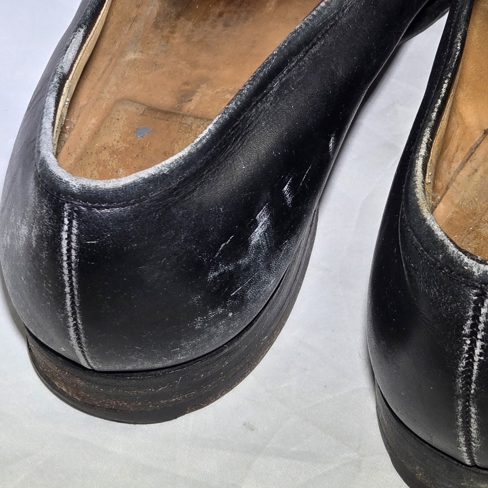 Peal & Co Brooks Brothers Lace Up Mens Dress Shoes Size 10 D Black Loafers *READ - Picture 9 of 12